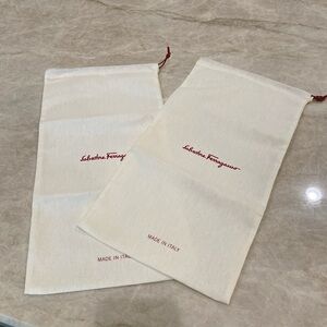 Two Salvatore Ferragamo Shoe Dust Bags - Brand New